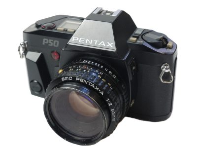 Pentax P50 35mm SLR c1987 + 50mm f2 SMC Pentax-A lens & Hoya skylight 1A filter