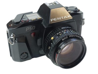 Pentax P50 35mm SLR c1987 + 50mm f2 SMC Pentax-A lens & Hoya skylight 1A filter
