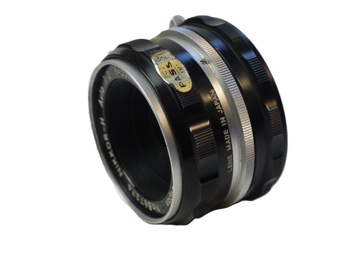 mwclassiccameras-20251024-249 Nikon Nikkormat FTN 35mm SLR, BLACK + 50mm f2 Nikkor-H PRE-AI lens with DOI 1A filter & Nikon front cap