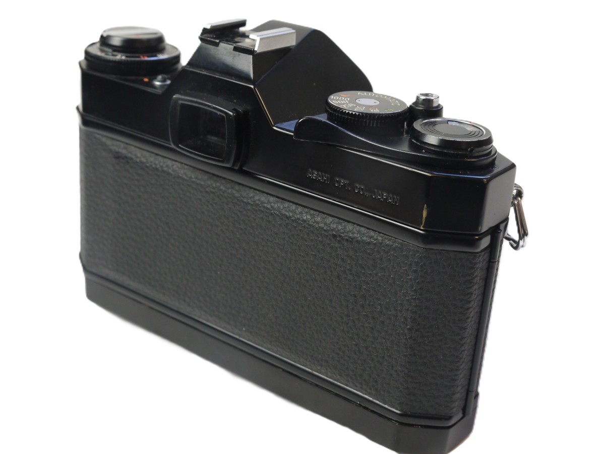 mwclassiccameras-20251024-256 Pentax ES 35mm SLR, BLACK c1972 + 55mm f1.8 SMC Takumar M42 screw mount lens, with Pentax Front Cap