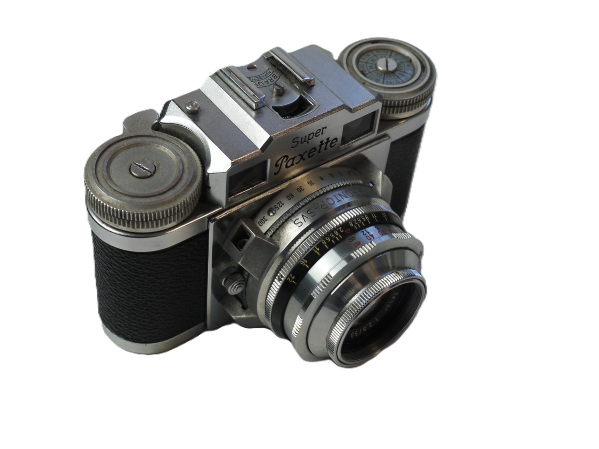mwclassiccameras-20251024-30 Braun Super Paxette 35mm Coupled Rangefinder Camera + Schneider 50mm f2.8 Xenar L39 Screw mount lens (Leica diameter but not usable/no acurate focus distance)