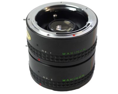 Makinon 2X Teleconverter & Extension Tube Set, for Rollei SL35 QBM mount cameras/lenses + Caps