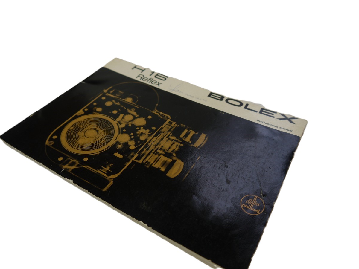 mwclassiccameras-20251030-228 Bolex H16 Reflex Camera Original Instructions. Black Cover. 48 pages in English