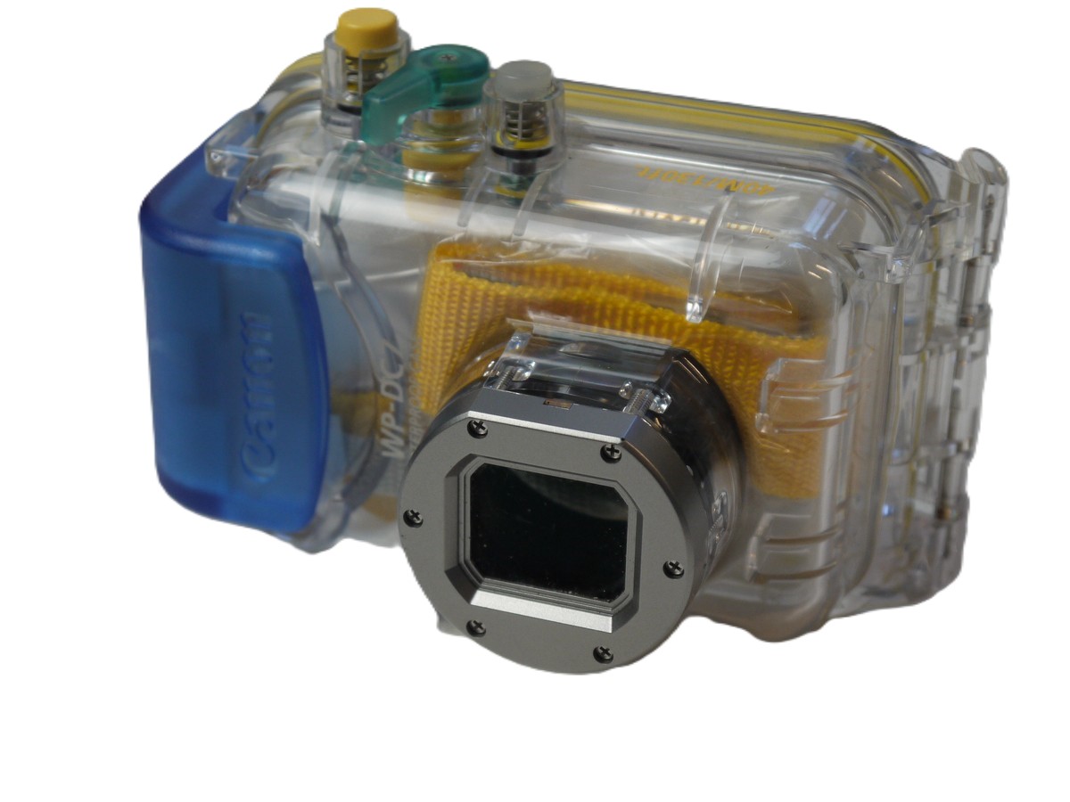 mwclassiccameras-20251030-310 Canon WP-DC7 Waterproof Case for 35mm Powershot SD900 & Ixus Compact Cameras, with Strap