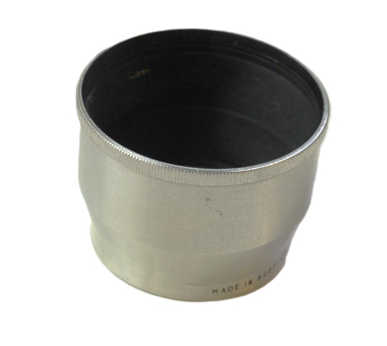 mwclassiccameras-20251114-10 Stewartry 39mm Screw-in (Internal Screw) Chrome lens hood, for British Leica Copy lens