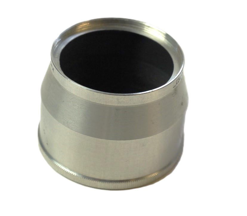 mwclassiccameras-20251114-11 Stewartry 39mm Screw-in (Internal Screw) Chrome lens hood, for British Leica Copy lens