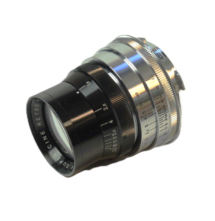 mwclassiccameras-20251114-136 Super Cine Retro 50mm f1.8 Type S1 DELUXE VERSION, Leica M mount lens (No.100078). Claimed to be made from FRENCH SOURCED GLASS in China as a replica of the Angenieux 50mm f1.8 Type S1 Rare lens. With Lens hood, front & rear caps, Numbered Certificate, leather case & Box. From a Limited Production of a few hundred only