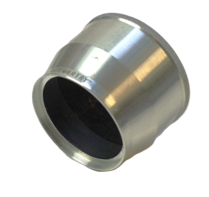 mwclassiccameras-20251114-8 Stewartry 39mm Screw-in (Internal Screw) Chrome lens hood, for British Leica Copy lens