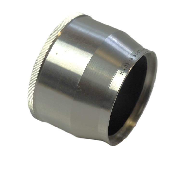 mwclassiccameras-20251114-9 Stewartry 39mm Screw-in (Internal Screw) Chrome lens hood, for British Leica Copy lens