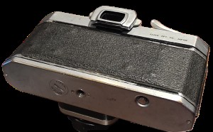 mwc20251226-104 Pentax SP500 35mm SLR, chrome + Pentax 55mm f1.8 Super Takumar M42 lens & ER case