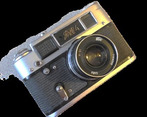 Fed 4 Leica Copy + Fed 53mm f2.8 black L39 Rangefinder coupled lens + Brown ER Case