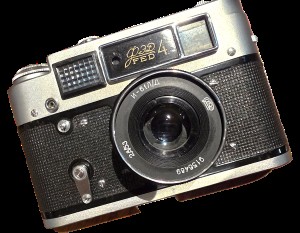 Fed 4 Leica Copy + Fed 53mm f2.8 black L39 Rangefinder coupled lens + ER Case