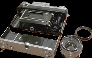 mwc20251226-92 Kiev 4 Contax III Copy, Metered + 50nn f2 Jupiter-8 bayonet mount lens & Skylight filter & ER case