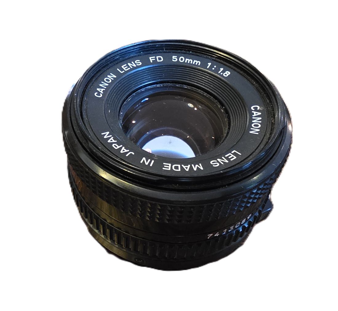 mwc20260109-107 Canon 50mm f1.8 manual focus FD mount lens + Canon front cap