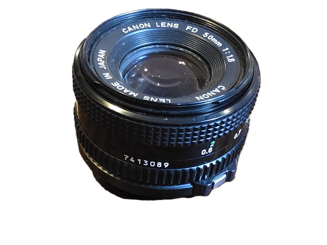 mwc20260109-111 Canon 50mm f1.8 manual focus FD mount lens + Canon front cap