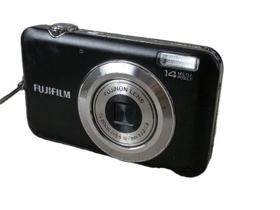 Fujifilm Finepix JV170 14MP Digital Compact camera, black, with 6.6-19.8mm f3.2-6.9 Fujinon zoom + Battery, Charger, USB lead, Strap, Instructions & Box