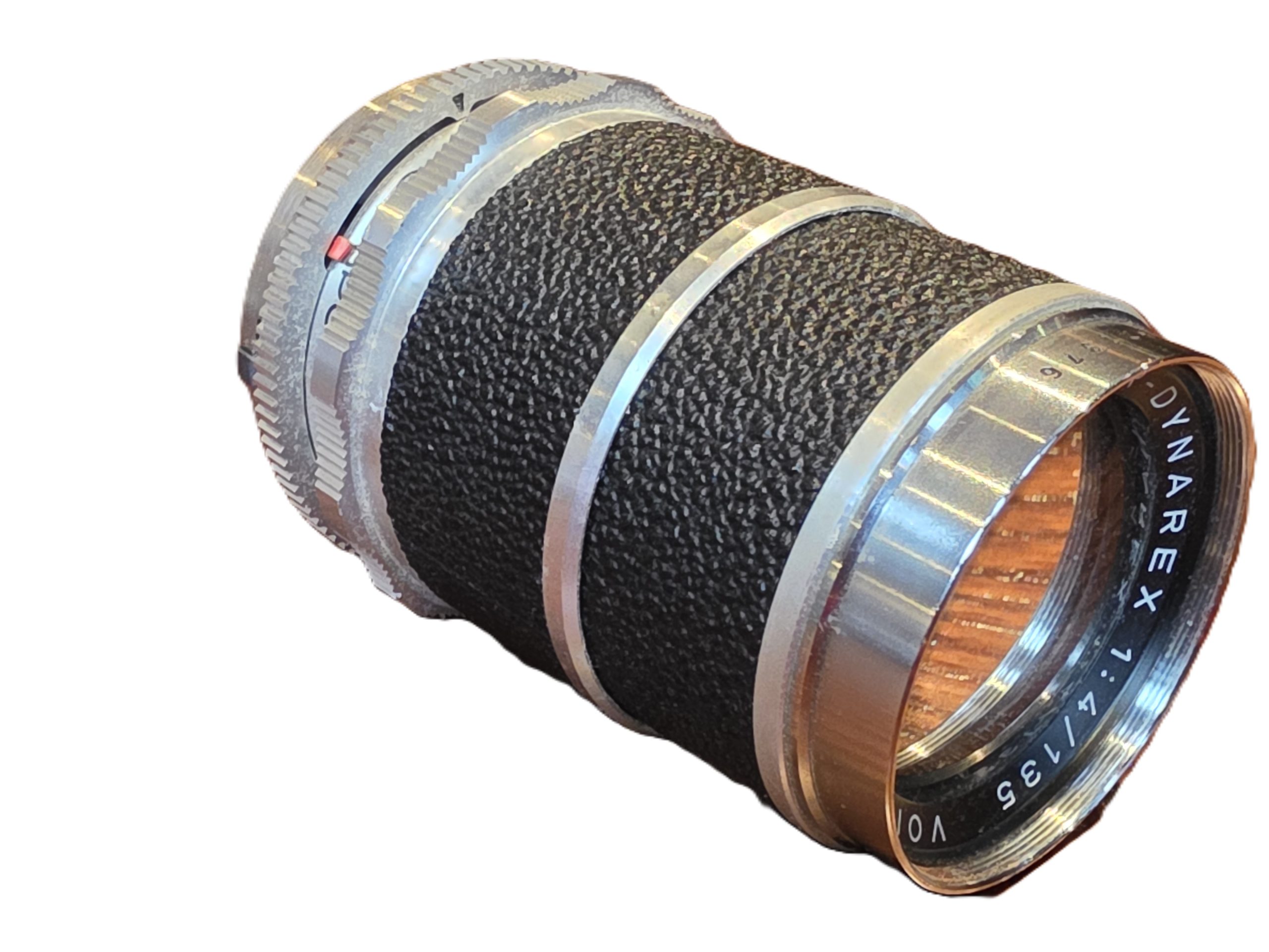 mwc20260109-44 Voigtlander 135mm f4 Super Dynarex Deckel mount Voigtlander Bessamatic mount lens, with Brown leather Spring case