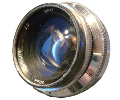 Wray London 50mm f2 Unilite Screw mount Wrayflex lens (No.100919)