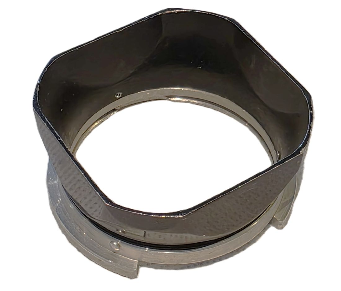 20260327-42 Unbranded Bayonet 3 metal lens hood, Copy of the Rollei. For f2.8 Planar & Xenotar Rolleiflex TLR lenses