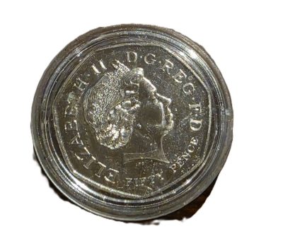 Sir Isaac Newton 50 Pence Silver Proof Coin c2017, in plastic wallet