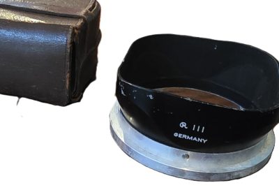 Rollei Bayonet 3 metal lens hood, for f2.8 Planar/Xenotar TLR lenses + Rollei leather case