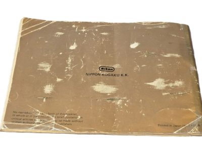 Nikon FE Original Instruction Manual c1984