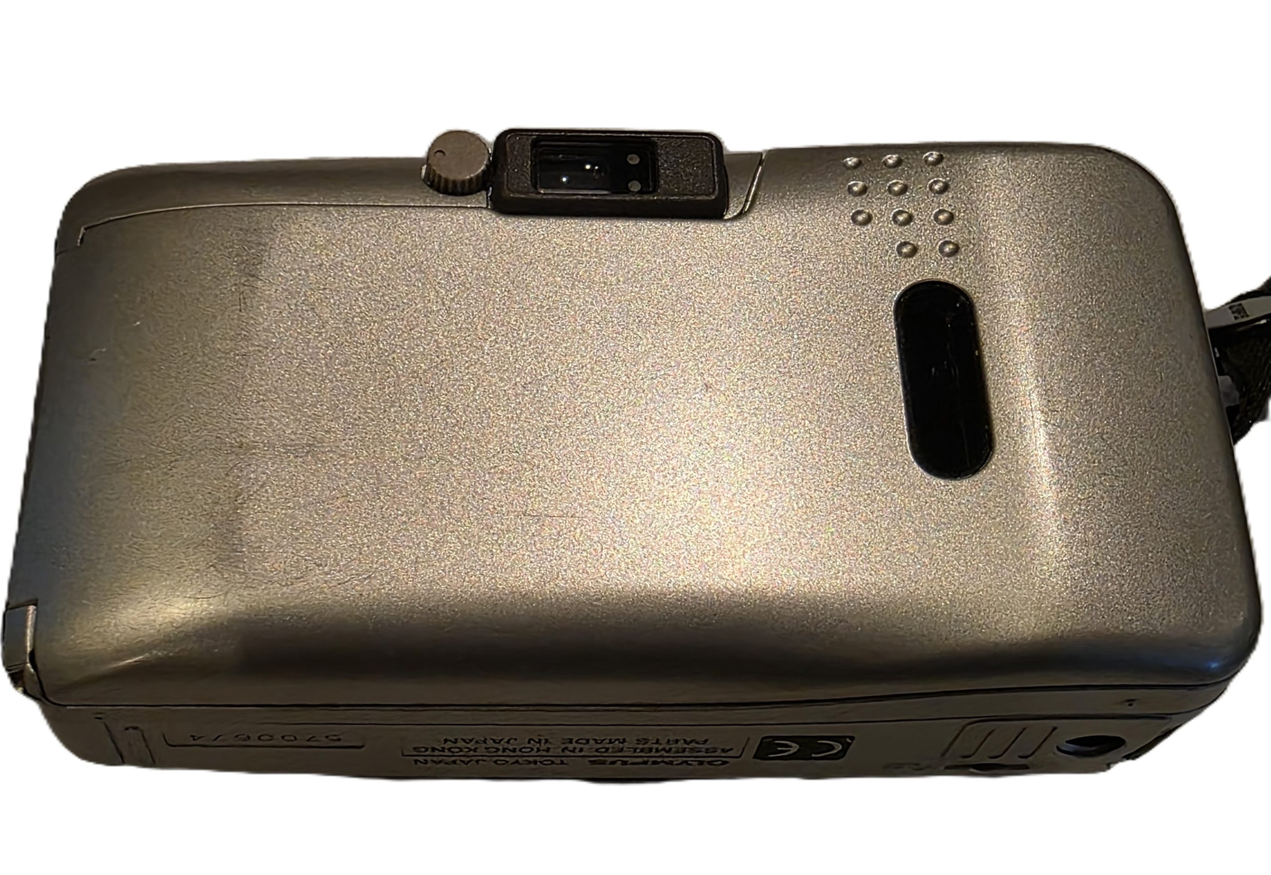 20260403-06 Olympus Mju Zoom 115 Champaign coloured 35mm compact autofocus camera with 38-115mm zoom lens, neck strap & Mju carrying case