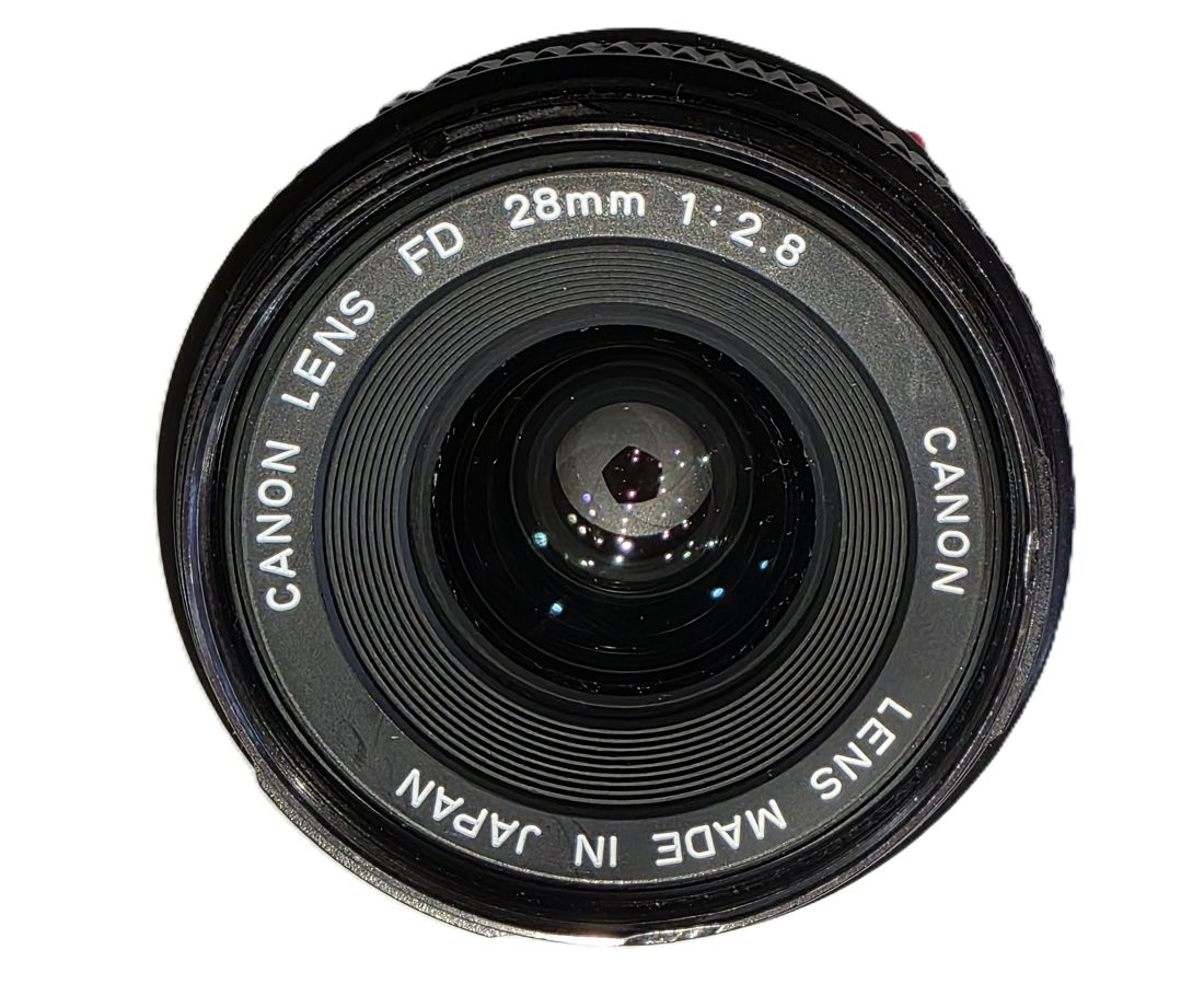 20260424-51 Canon 28mm f2.8 manual focus FD mount lens, with Canon front cap