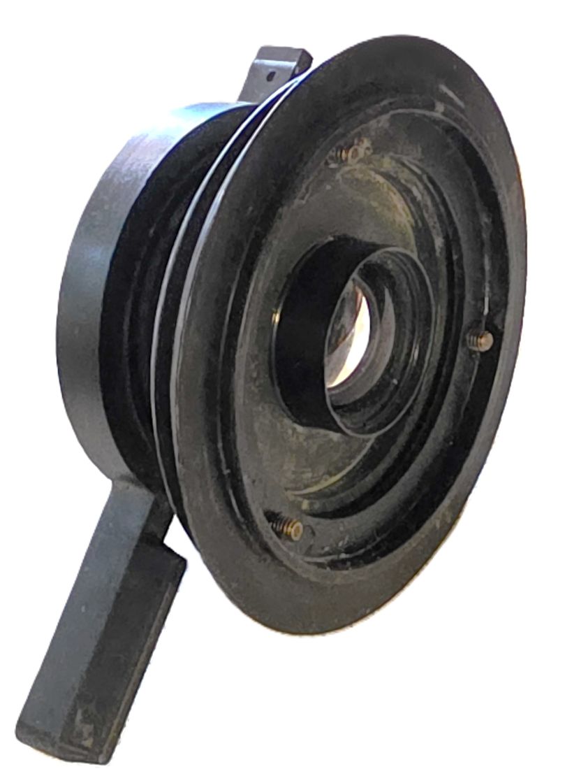 20260501-163 Repromaster 150mm f9 lens, made in West Germany. With Iris Diaphragm two aperture selecting arms & flange