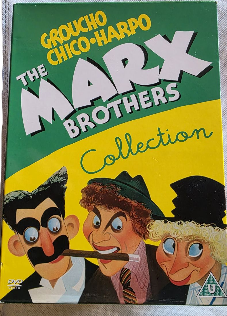 20260501-40 The Marx Brothers Collection Boxset. A Night at the Opera, A Day At the Races, At the Circus, Go West, A Night in Casablanca & The Big Store. DVD Boxset. 5 SEALED/UNOPENED. PAL, Region 2 (UK)