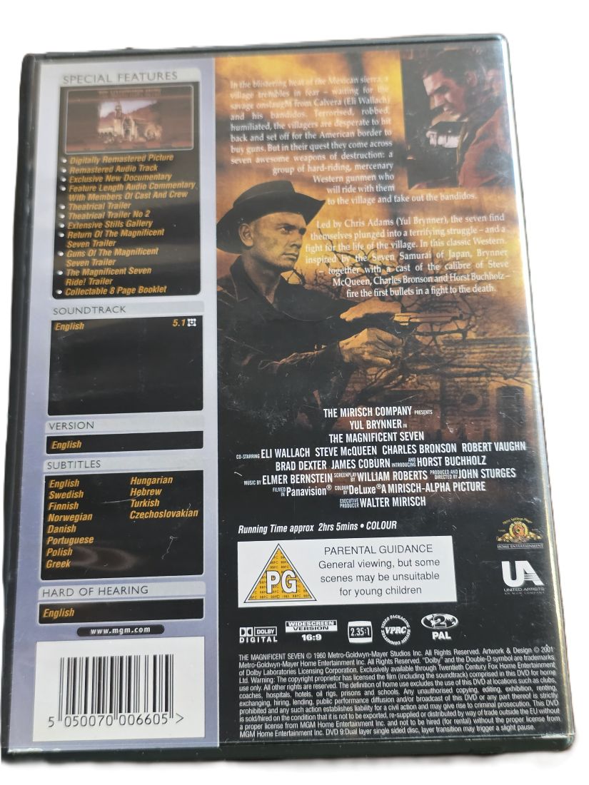 20260501-88 The Magnificent Seven by John Sturges. Special Edition with booklet. PAL Region 2 (UK)