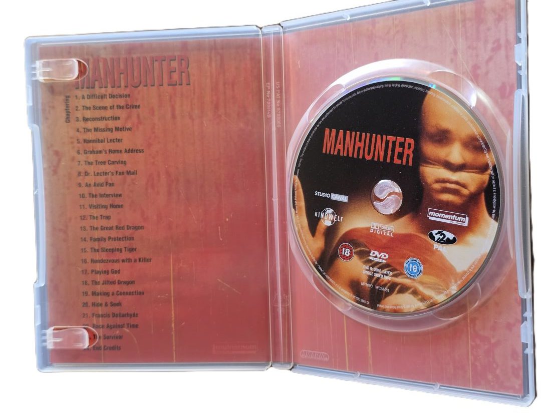 20260501-92 Manhunter, A Michael Mann Film DVD with Extra Features. PAL Region 2 (UK)