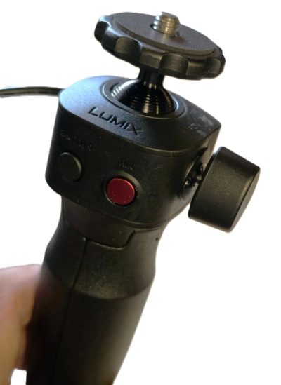 Panasonic Lumix Hand Grip/Mini Tripod with Electronic Shutter Release & Micro USB connecting lead