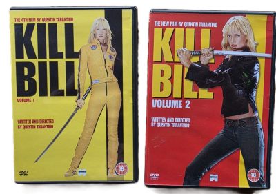 Quentin Tarantino Kill Bill Volumes 1 & 2 DVDs. Both with Special Features. Region 2 (UK)