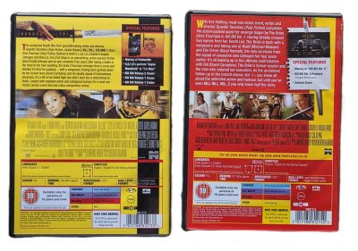 Quentin Tarantino Kill Bill Volumes 1 & 2 DVDs. Both with Special Features. Region 2 (UK)