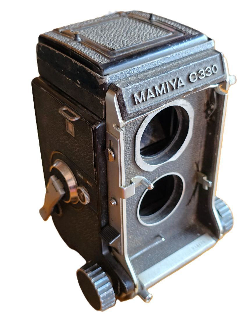 20260522-39 Mamiya C330 6x6 Medium Format TLR body only, with Waist-level finder