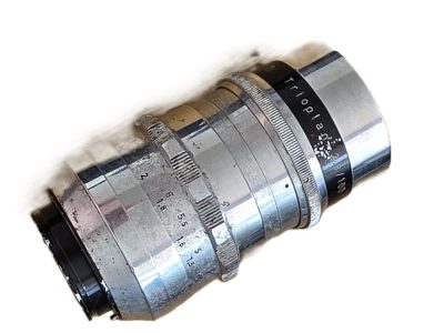 Meyer Optik 100mm f2.8 Trioplan coated chrome Preset Exakta mount lens