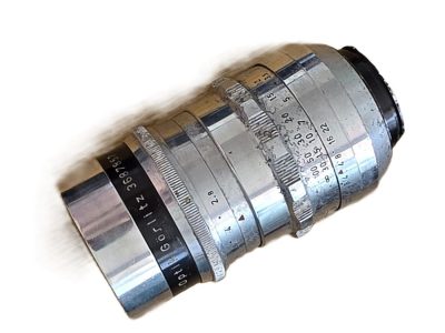 Meyer Optik 100mm f2.8 Trioplan coated chrome Preset Exakta mount lens