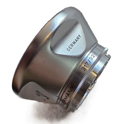 Voigtlander 32mm push-on chrome lens hood (310/32) + Voigtlander UV Filter (317/32)