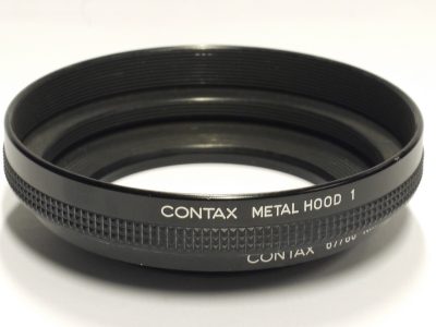 Contax Metal Hood 1 with Contax 67/86 Step-Up Filter adapter ring