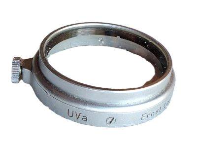 Leitz A36 UVa filter, chrome rim, with fixing screw. For A36 Early L39 lenses (35/50/90 Elmars) + Leitz plastic wrapping