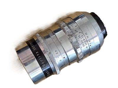 Meyer Optik 100mm f2.8 Trioplan coated chrome Pre-set Exakta mount lens