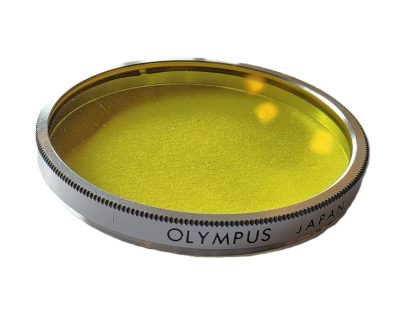 Olympus 43.5mm Screw-in SY48 2C Y2 Yellow filter + Hoya keeper case
