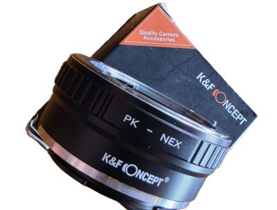 K&F Concept PK-NEX mount adapter for using Pentax PK lenses on Sony NEX Cameras + makers Box