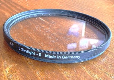 Heliopan ES 58 KR1.5 Skylight 0 filter, black rim
