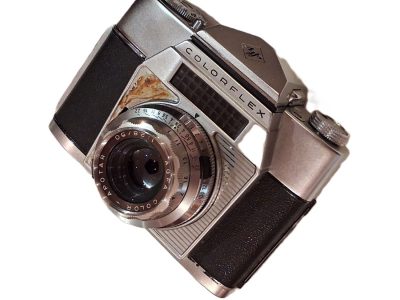 Agfa Colorflex 35mm SLR, Selenium metered with removable prism finder & 50mm f2.8 Apotar non-removable lens