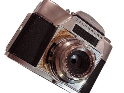 Agfa Colorflex 35mm SLR, Selenium metered with removable prism finder & 50mm f2.8 Apotar non-removable lens