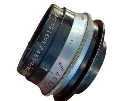Ilex Optical Company 5.5 inch f4.5 coated enlarging lens with Iris Diaphragm