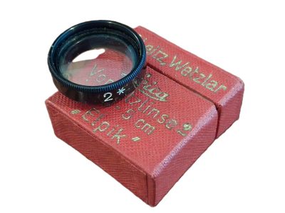 Leitz screw-in Close-Up lens *2 (ELPIK) for the 5cm f3.5 Elmar L39 Lenses + Leitz Red Box