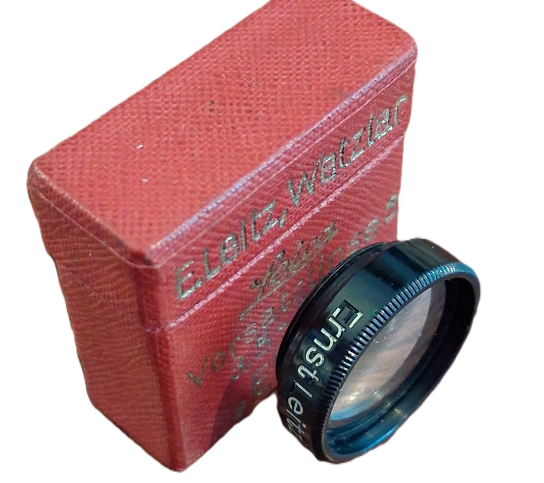 20260731-18 Leitz screw-in Close-Up lens *2 (ELPIK) for the 5cm f3.5 Elmar L39 Lenses + Leitz Red Box